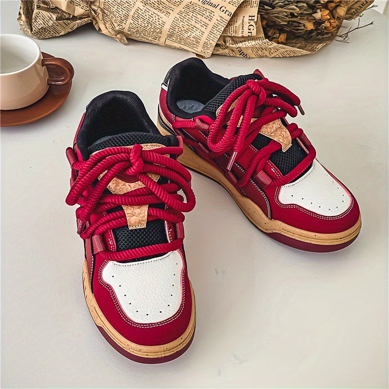 Ladies Casual Bread Shoes New Niche Fashion Joker Non-slip Soft-soled Sports Skateboard Shoes, Women Shoes, Sneakers