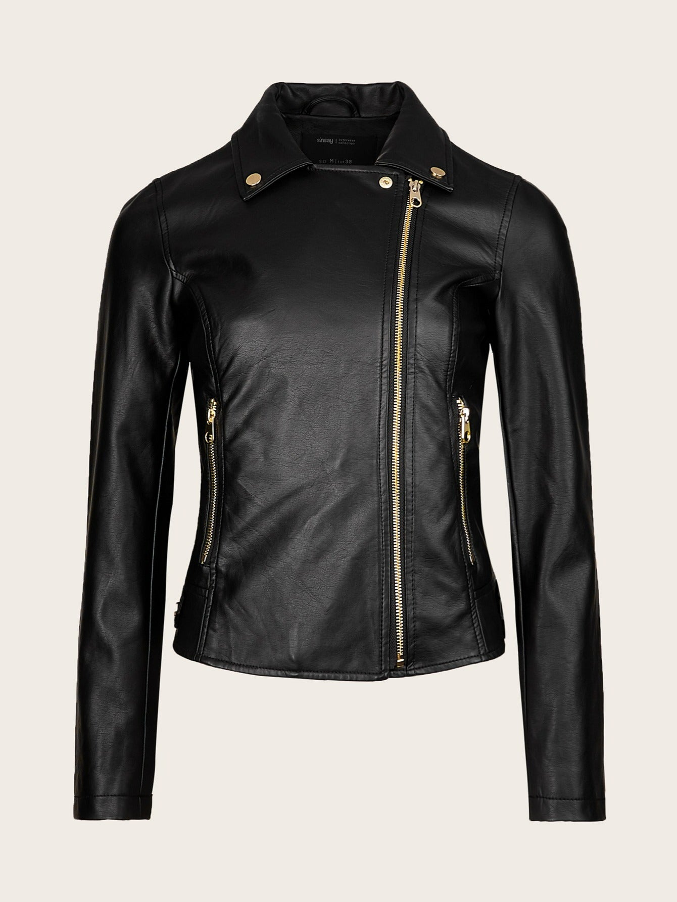 Women’s Faux Leather Moto Jacket – Chic, Edgy & Timeless