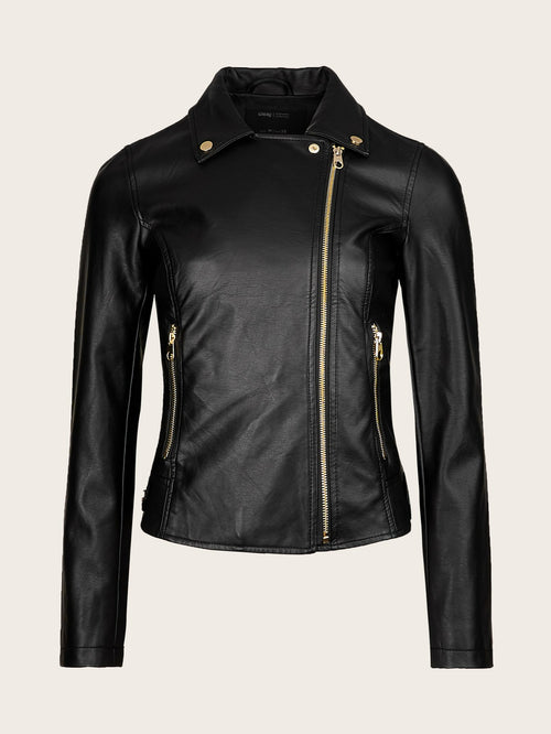 Women’s Faux Leather Moto Jacket – Chic, Edgy & Timeless