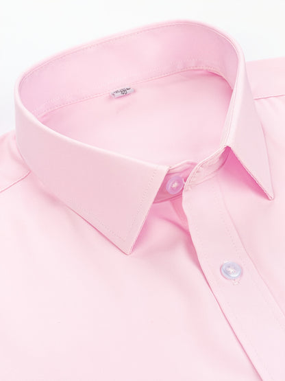 Men'S Long-Sleeve Button-Up Shirt Suitable for Semi-Formal Occasions in Spring And Summer Business Settings