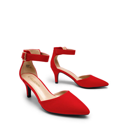 Women Formal Shoes Kitten Heel Low Heel for Women Closed Pointed Toe Pumps Wedding Party Sexy Dress Shoes Closed Pointed Toe Dress Pumps Shoes For Wedding