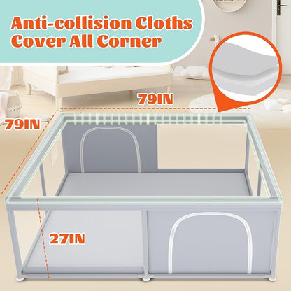 Baby Playpen - Breathable Soft Inch X50