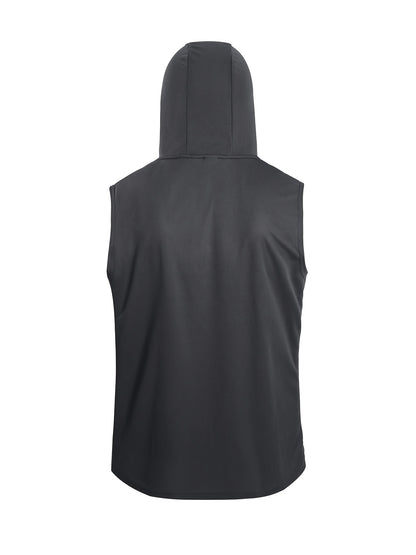 Men's BLK+GREY+WINE+NAVY+BLUE Polyester Sleeveless Outfit Set - product view 8