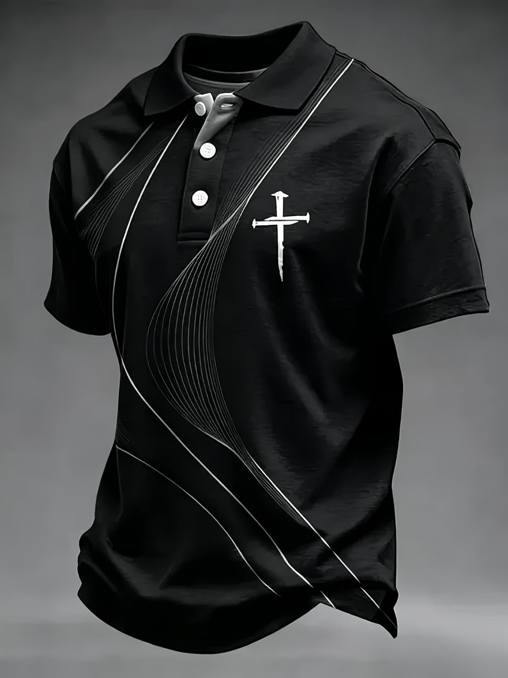 Men's Faith Graphic Shirt - Collared Short Sleeve 688037