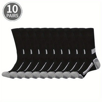 Men's Athletic Socks - 10/20/30-Pair Options