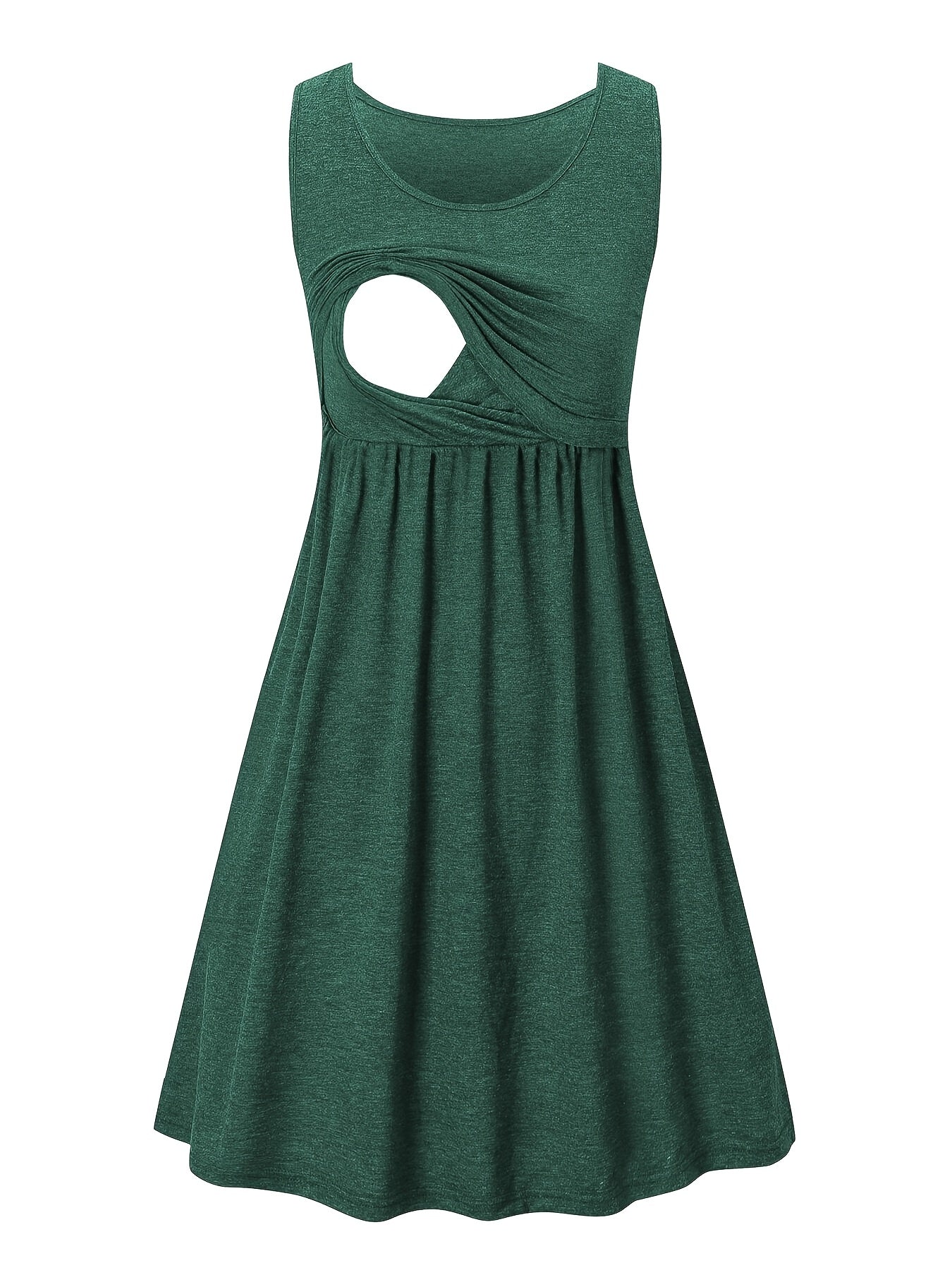 Women'S Maternity Casual Nursing Dresses Sleeveless Comfy Breastfeeding Dress