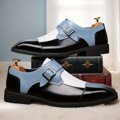 Men's Loafers & Slip-Ons - Color Blocked & Metal Buckle 120933