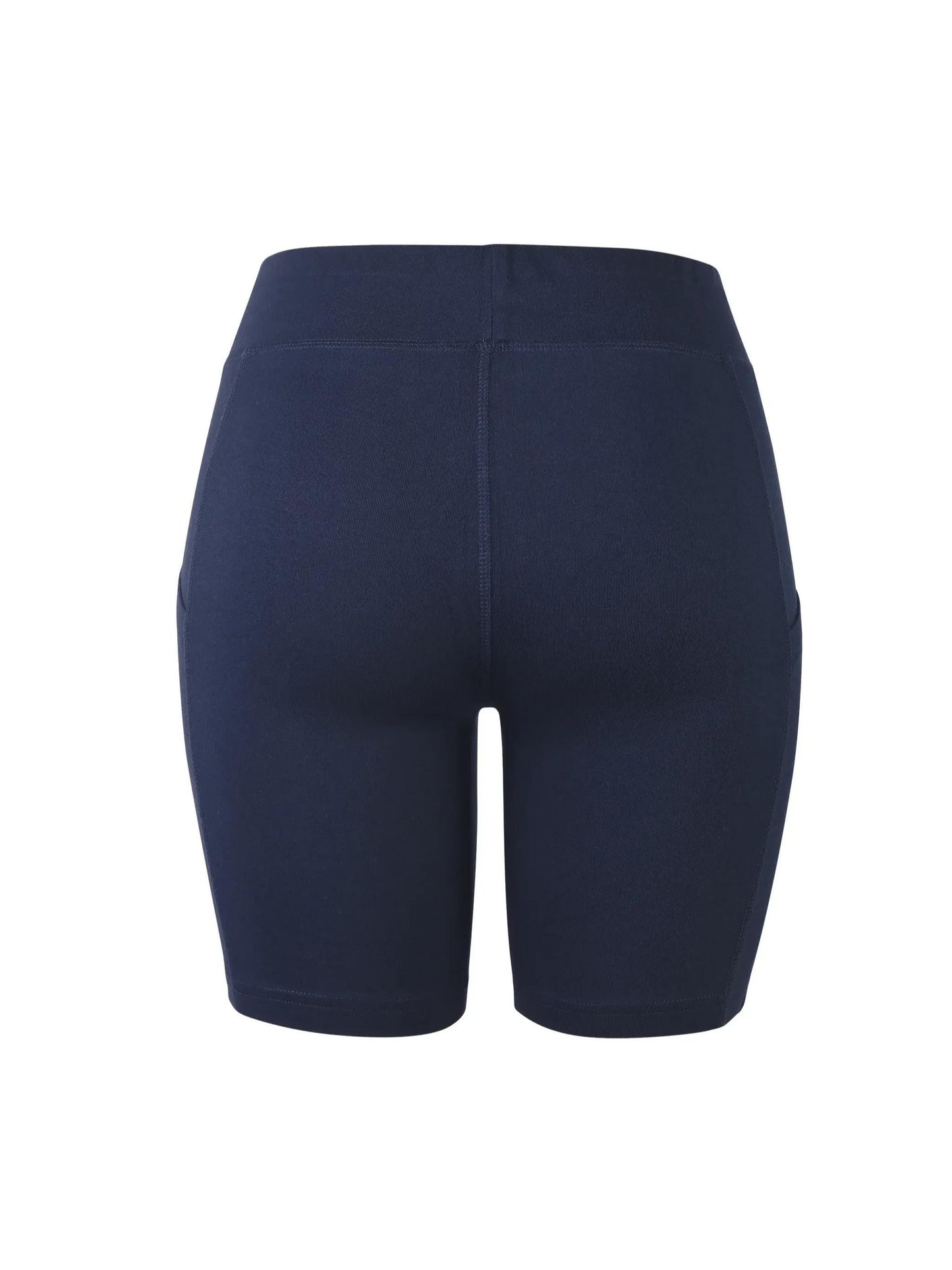 LADIES COTTON 15 INCH OUTSEAM SHORTS WITH POCKETS