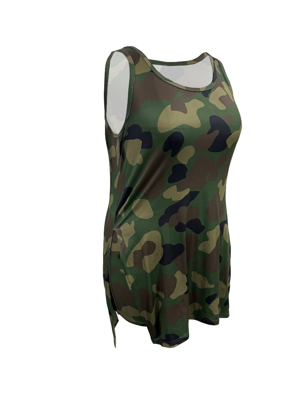 Women's Two-Piece Shorts Set - Graphic Print Casual Look 6549