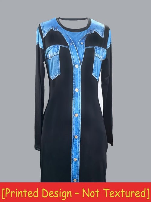 Printed Design -Not Textured, 2D Flat Printing, Not Denim Fabric Women'S Slit Dresses, Dresses, Low-Priced Dresses, Elegant And Unique Dresses, Elegant Event Dresses, Casual And Elegant Dresses, Party Costumes, Casual Wear
