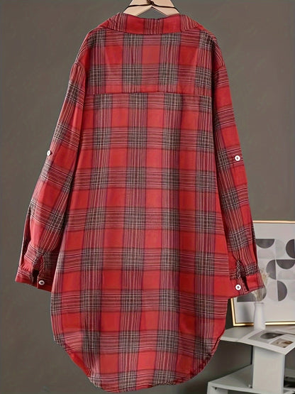 Unisex's Plaid Shirt - Long Sleeve 209253