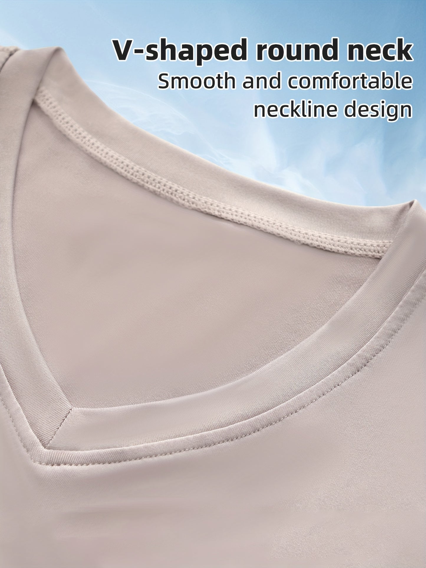 4pcs Women's Barely There Sports T-Shirts V-Neck, Pullover Short Sleeve Tops, Stretchy, Quick-Dry, Breathable, Soft for Workout, Fitness, Running, Yoga, Pilates