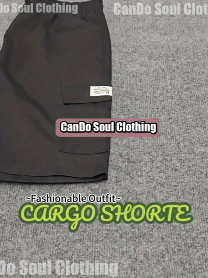 2026 Men's shorts casual loose shorts perfect choice large pocket workwear shorts summer workwear shorts Men's five quarter pants ins trendy straight leg casual five quarter shorts couple basketball pants 4pcs set Match Day Fan Gear Football Apparel for A
