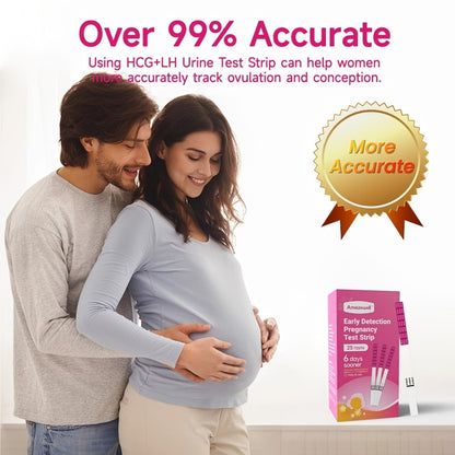 HCG Pregnancy Test Strips Kit - 25 50 or 100-Piece Home Test Options