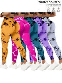 Orange + dark green + old style pink + azure blue + dark violet