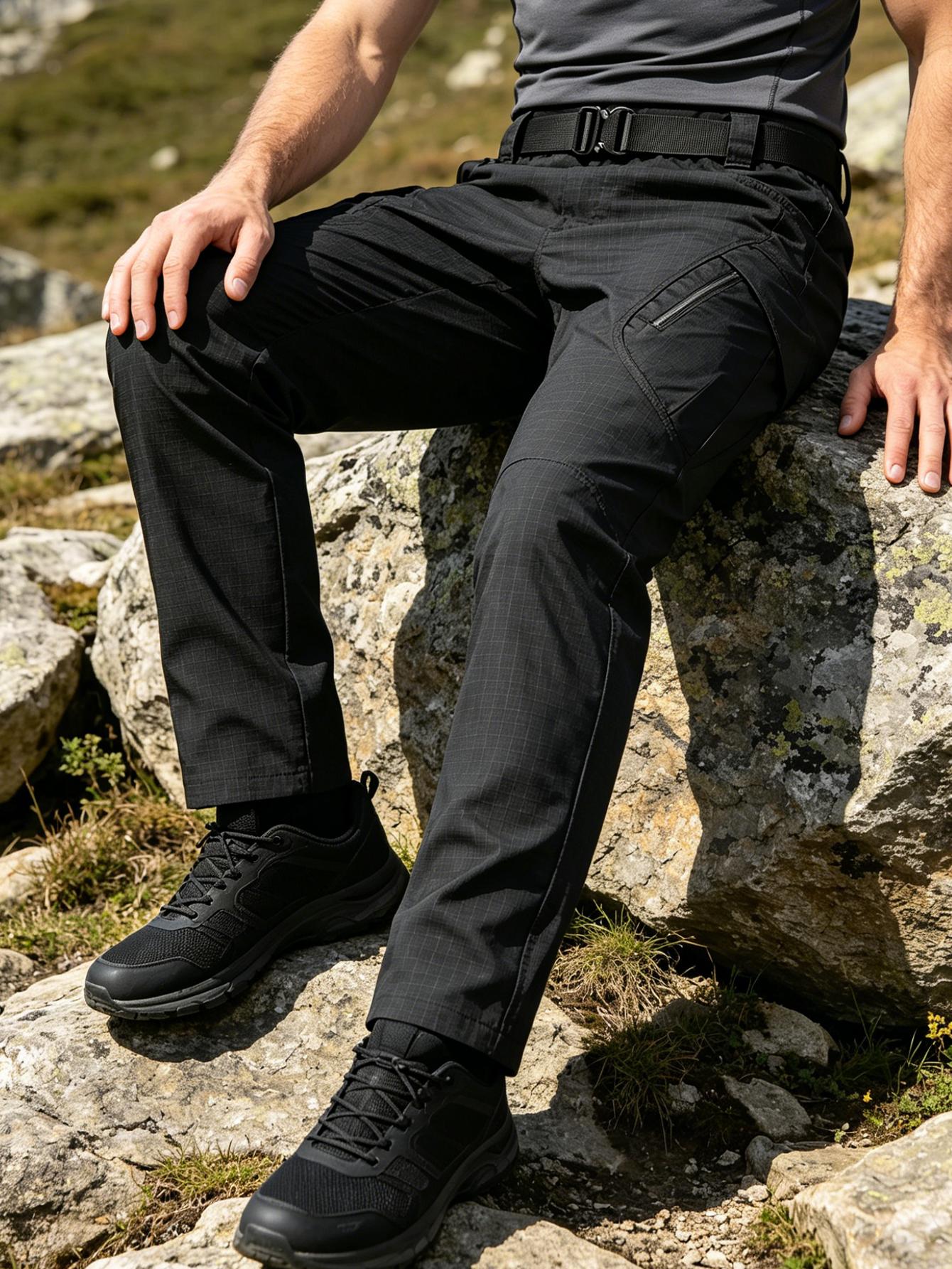 Classic Work Pants, Made from Quick-Drying, Breathable, And Tear-Resistant Fabric, Featuring Multiple Pockets And a Contoured Cut, Lightweight And Suitable for All Seasons, Perfect for Hiking, Fishing, Outdoor Adventures, And Daily Commuting