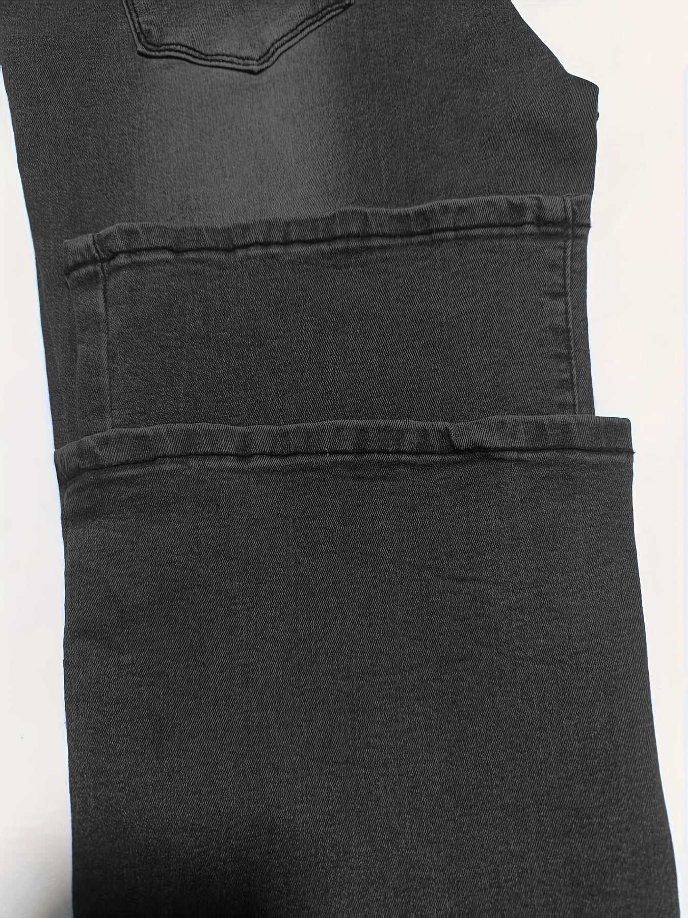 Women's High-Waisted Stretch Jeans - Wide-Leg Bell-Bottom Flared Pants with Cross-Waist , -Like Rayon//Spandex (75/23/2%), All-Season Casual to Dressy Wear, Wrinkle-Resistant Trousers