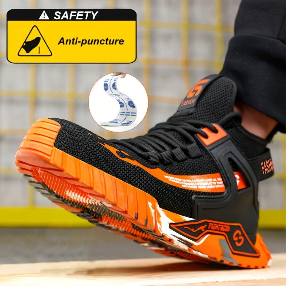 Men's Work & Safety Boots - Steel Toe Protection & Non-Slip Sole