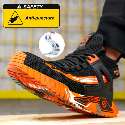 Men's Work & Safety Boots - Steel Toe Protection & Non-Slip Sole