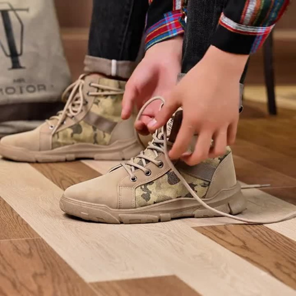 Men's Boots - Non-Slip Sole Lace-Up for Outdoor & Travel 318693
