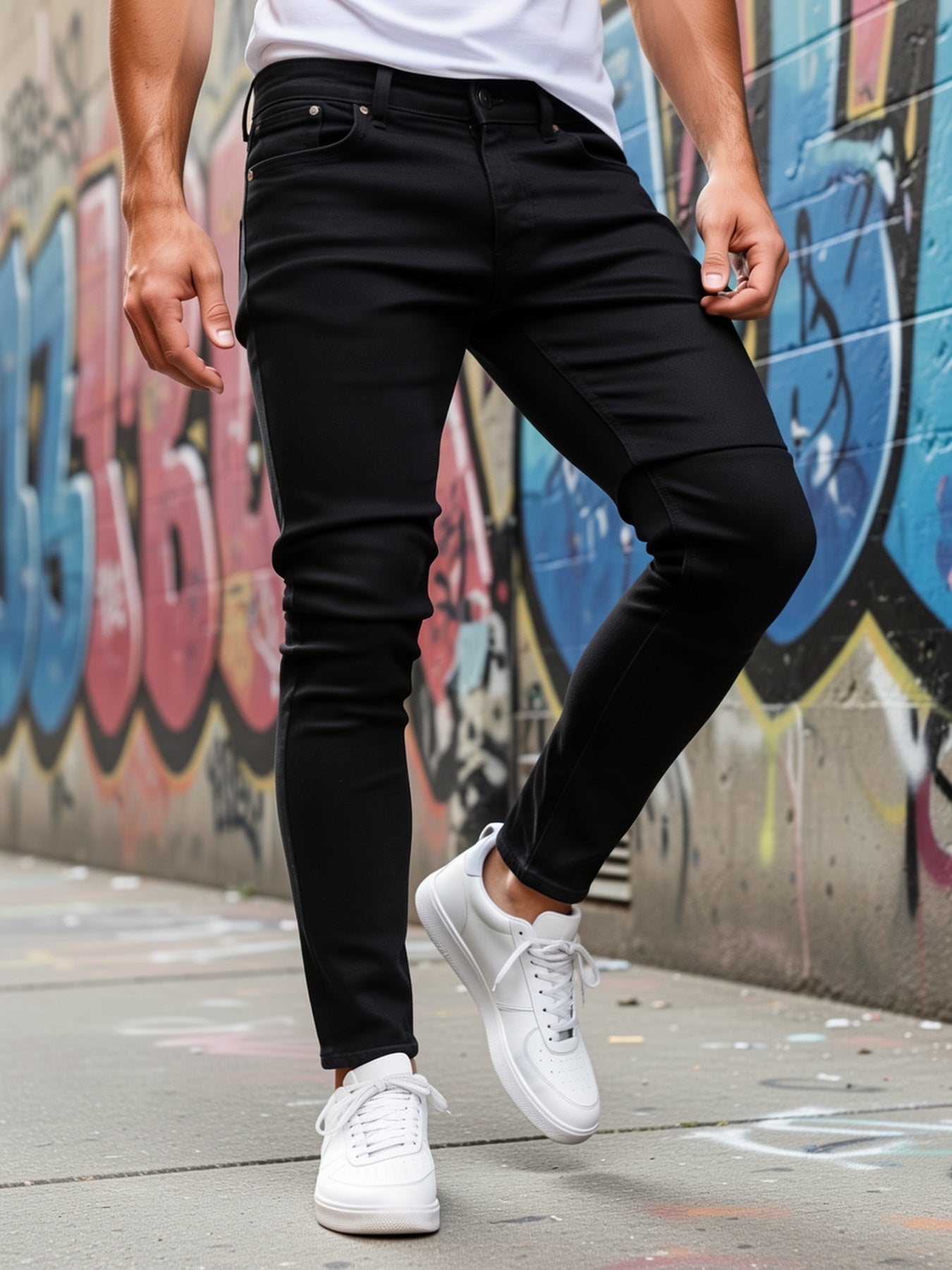 3pcs - Fashionable Men's Slim Jeans - Stretch Jeans for Men - Classic And Versatile for All Seasons