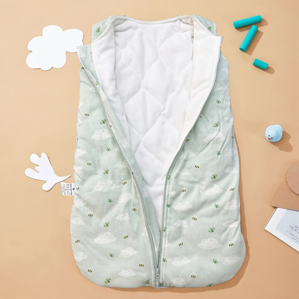 Baby Swaddle Sack - Quilted Soft Warm Sleep