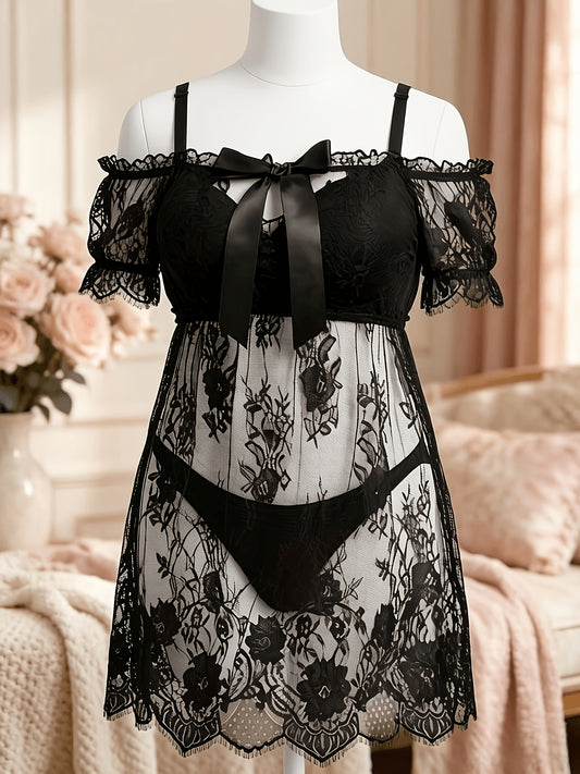 Black Lace Clothing & Accessories - product view 1