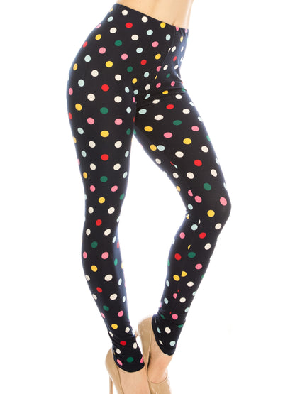 Fashion Printed Leggings For Women No See Through High Stretch Super Soft Leggings Regular