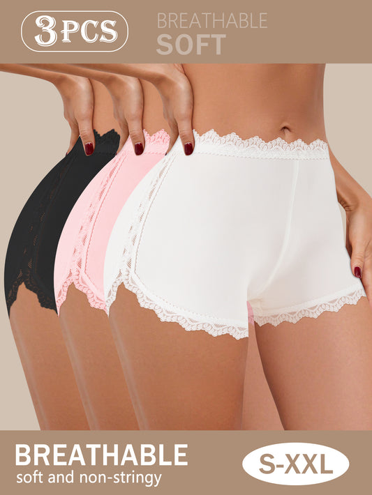 3-Pack Women High-Waisted Panties - Full Coverage Design with Seamless Fit, Comfortable and Breathable Fabric for All-Day Wear, Stylish Color Options, Body Contouring Cut for a Flattering Shape, No-Roll Waistband for Secure Fit