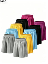 10pcs Black Gray Blue Yellow Purple