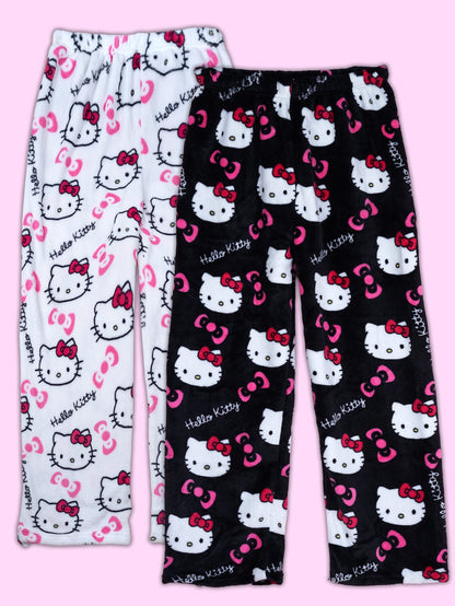 Random 2pcs Hello Kitty Pajamas Pants Sanrio Anime Women's Pajama Pants Cartoon Couple Home Sleepwear Trousers Leisure Home Clothing