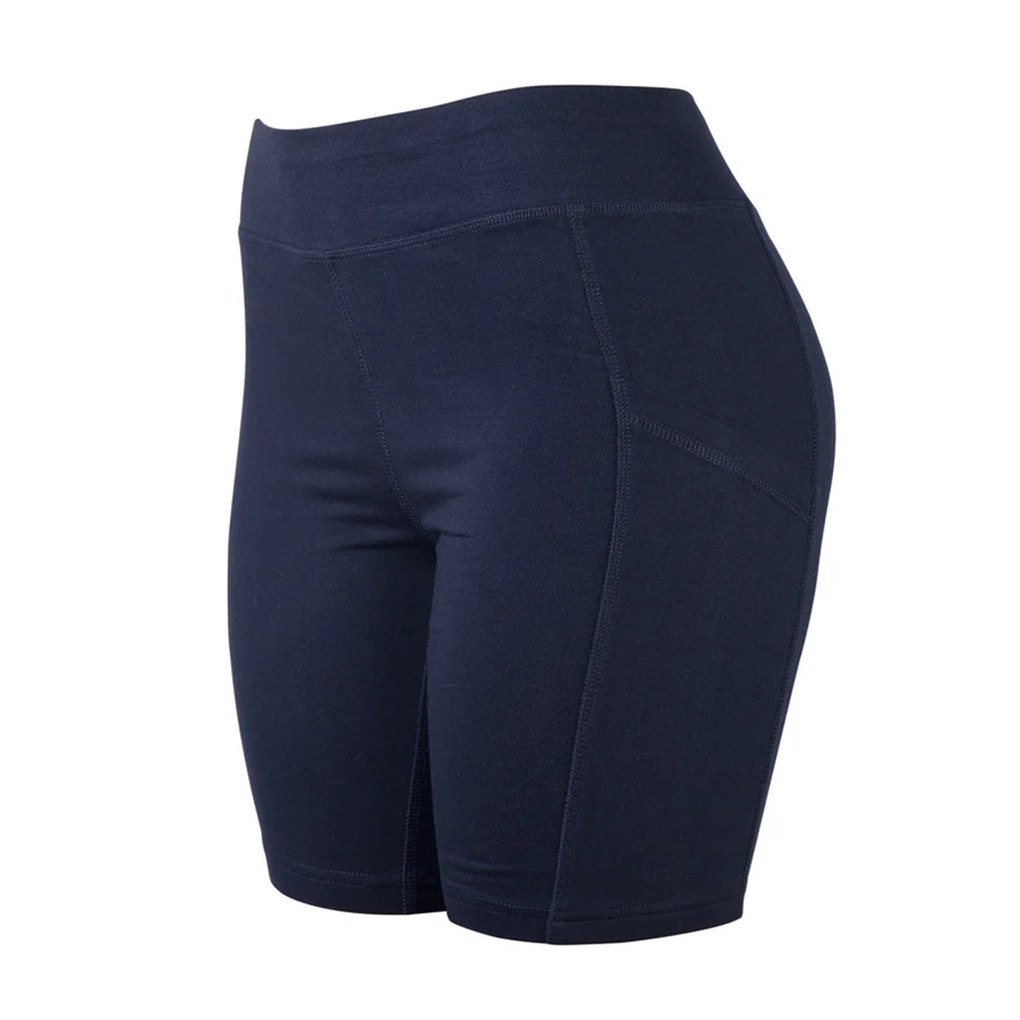 LADIES COTTON 15 INCH OUTSEAM SHORTS WITH POCKETS