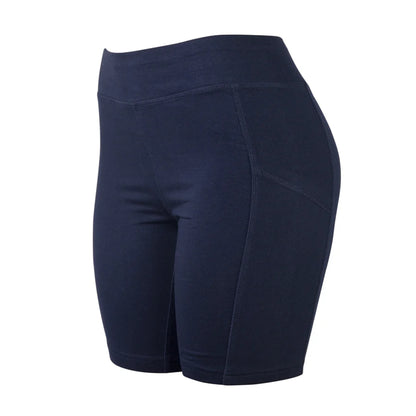 LADIES COTTON 15 INCH OUTSEAM SHORTS WITH POCKETS