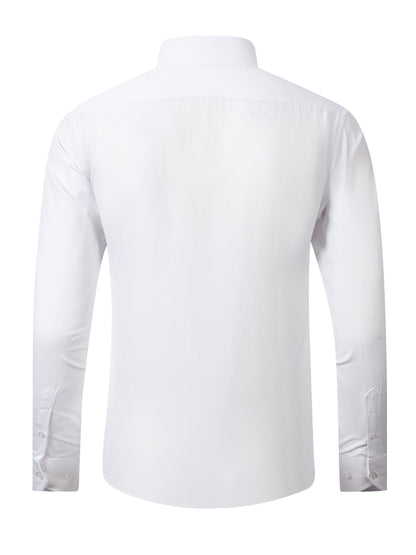 3pcs Men'S Stretch Long Sleeve Business Casual Dress Shirts