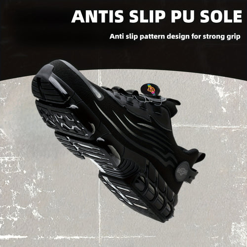 Men's Heavy-Duty Safety s-Like Shoes - Protection, Shock-Absorbing Non-Slip MD Sole, Breathable Low-Top Industrial/Outdoor Boots for,, - All-Season Wear-Resistant (Casual) Sports Footwear