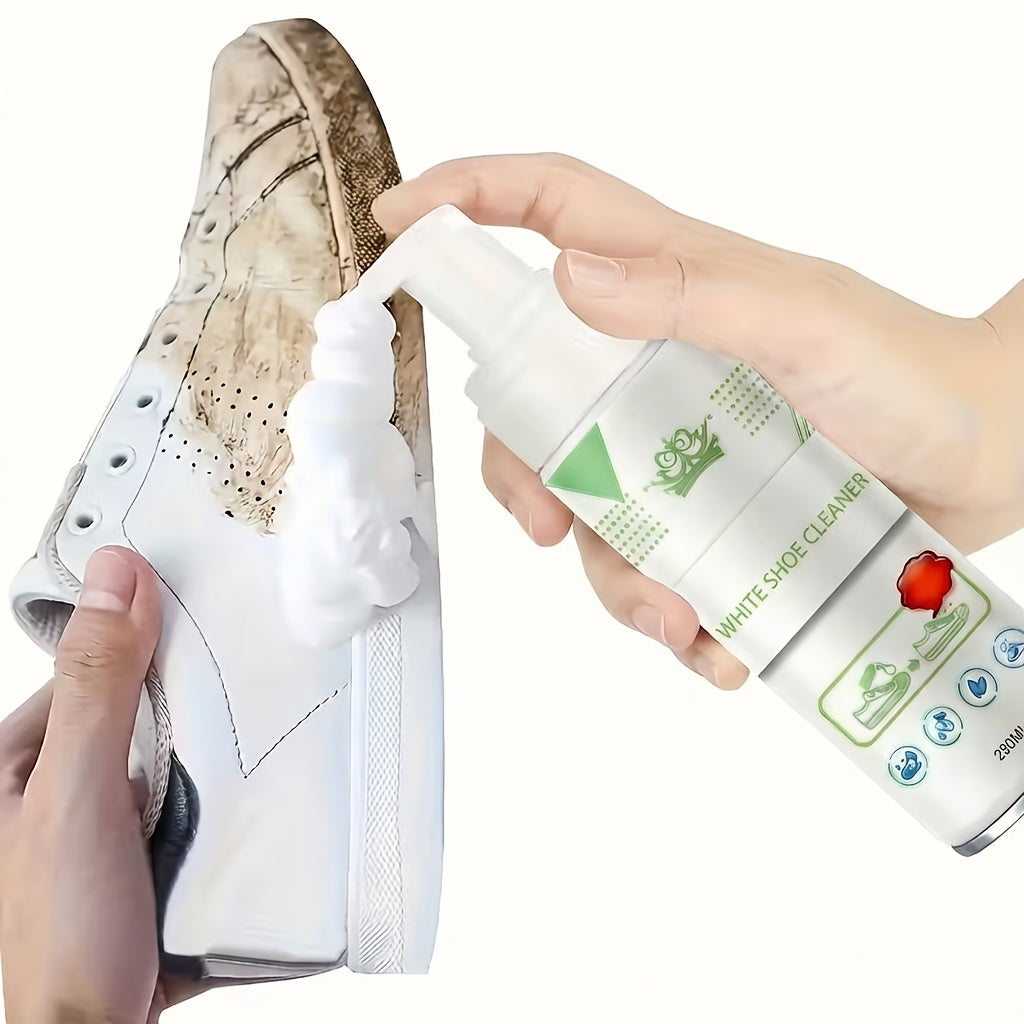 Multi Functional Shoe Cleaning Spray Brush Set - Powerful Foam Formula, Fast Stain Removal, Whitening And Polishing Sneakers, Suitable for All Kinds Of Shoes, Cleaning And Deodorization, Special Cleaner for White Shoes, Clean Shoes