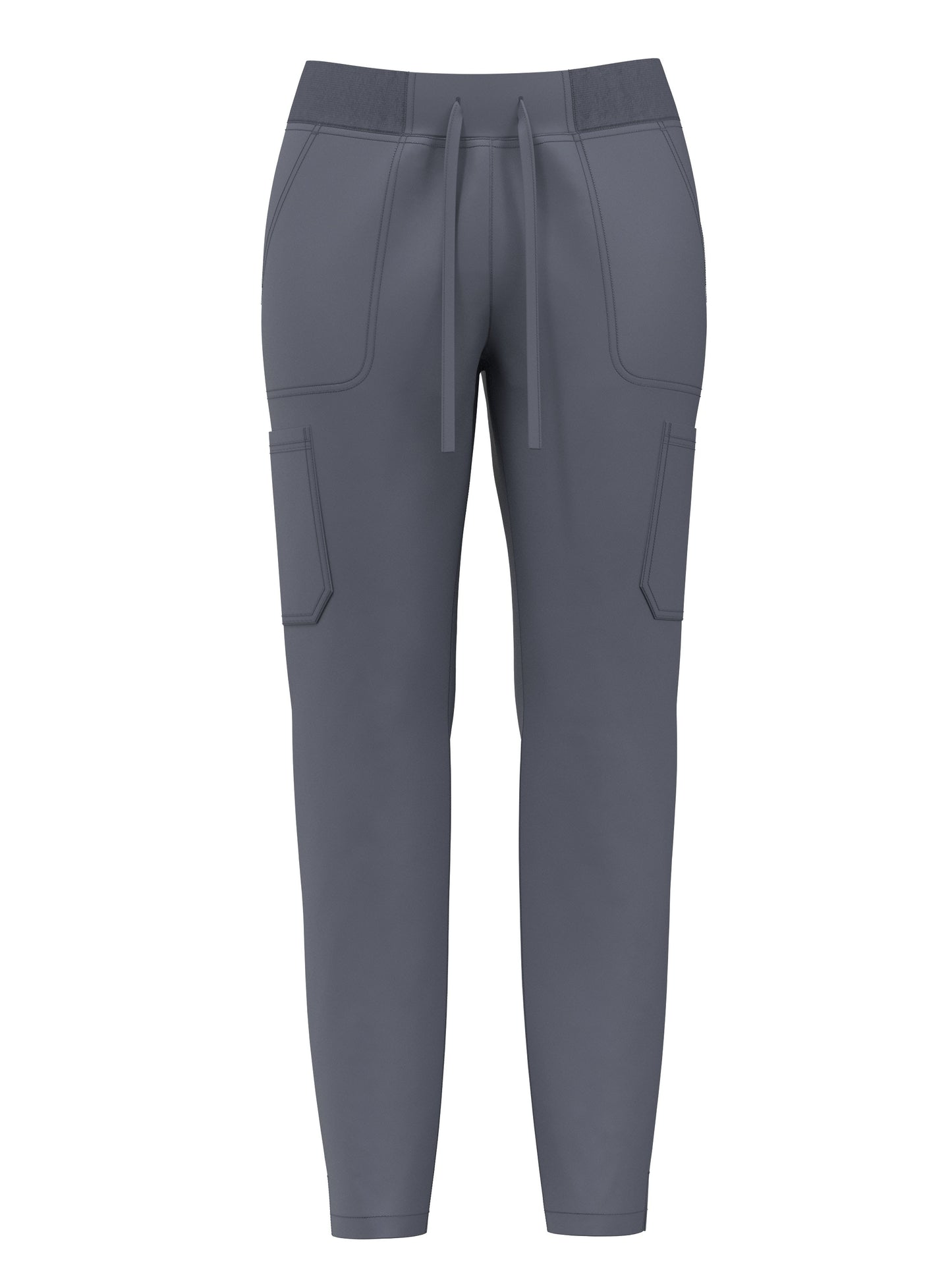 Women's Scrub Pants Set, Elastic Breathable Polyester Spandex Blend, V-Neck Short Sleeve with Pocket, Solid Color, for Work