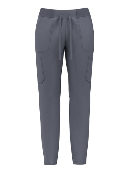 Women's Scrub Pants Set, Elastic Breathable Polyester Spandex Blend, V-Neck Short Sleeve with Pocket, Solid Color, for Work