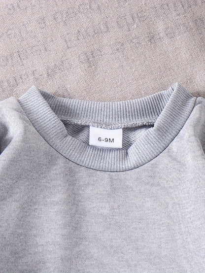Girls' Solid Color Outfit Set - Fall