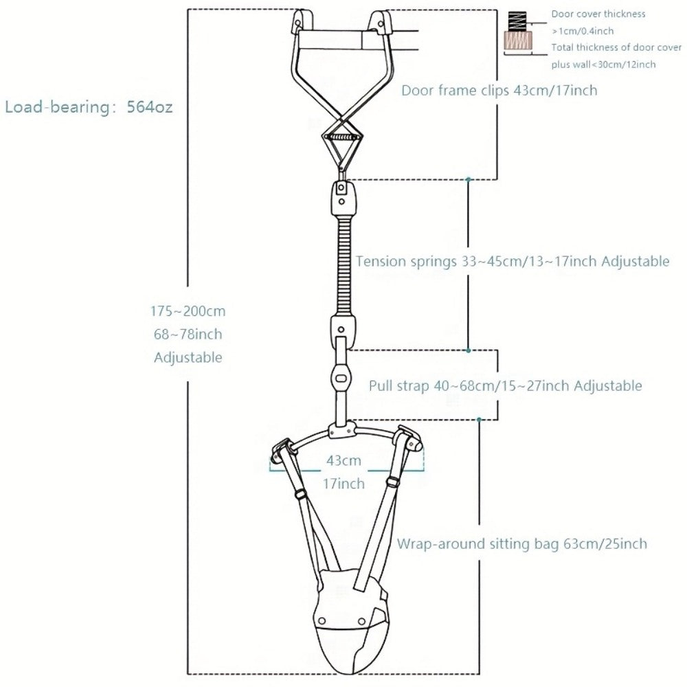 Baby Door Jumper Harness - Adjustable Comfort Seat