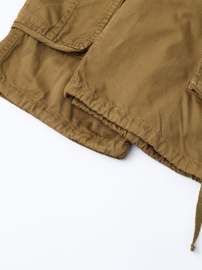 Plus-Size Men'S Outdoor Washing Multi-Pocket Tooling Tactical Shorts with Drawstring to Leave a Pocket Suitable for Outdoor Activities Such As Mountaineering And Camping, Plus Size
