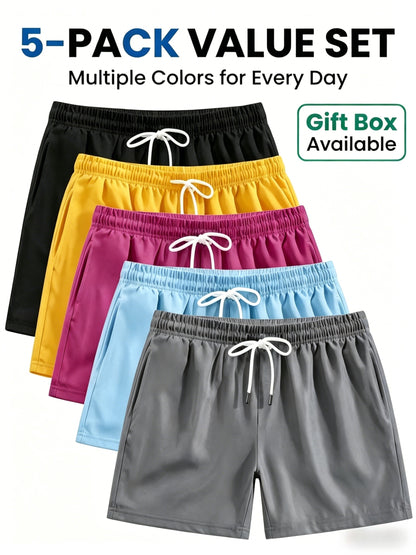 5-Pack Printed Shorts Polyester Shorts - product view 50