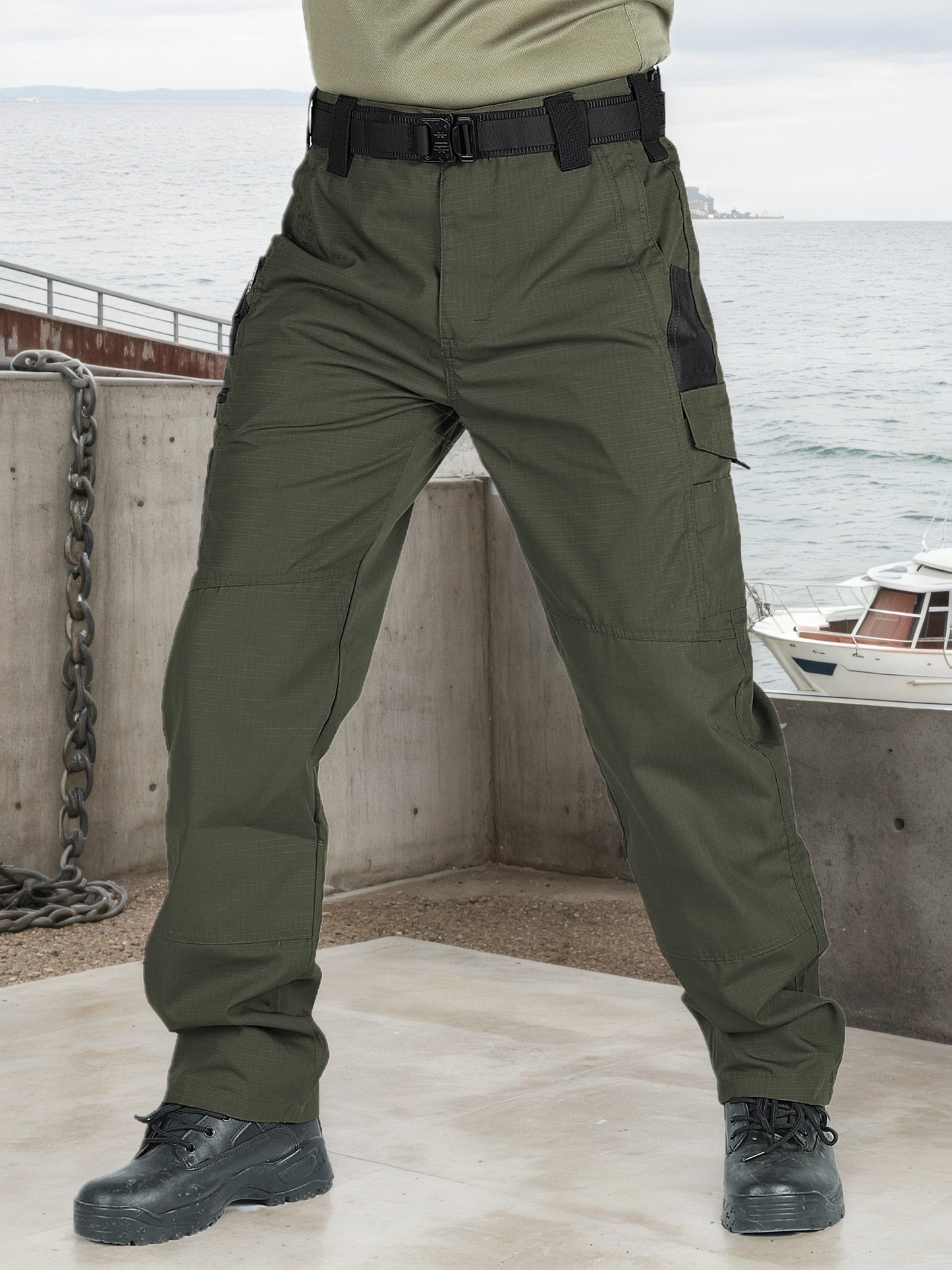 2Pack Men'S Utility Cargo Pants, Lightweight Tactical Workwear, Stretch Ripstop