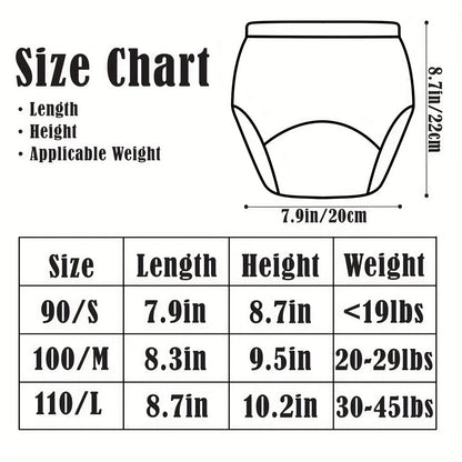 Baby Reusable Training Pants - 8-Pack Printed