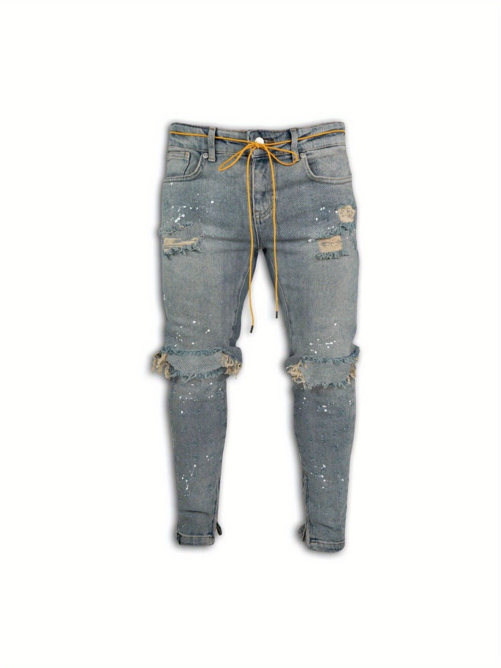 Men's Skinny Jeans - Classic Wash Distressed Modern