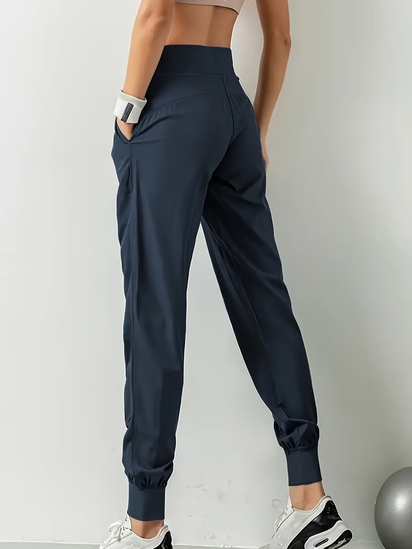 3pcs Women's Quick-Dry Training Tracksuit Pants - Slim Pleated Athletic Joggers with Drawstring Waist & Side Pocket, Gym Workout Pants Suitable for Running,, Gym - Spring Summer Fall Solid Color (Machine Washable)