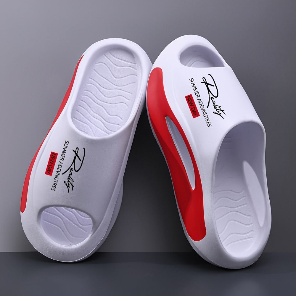 Men's Slides - Thick Sole & Open-Toe Comfort 473317