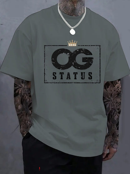 Men's Graphic T-Shirt - Crew Neck Short Sleeve Weekend Style 084709