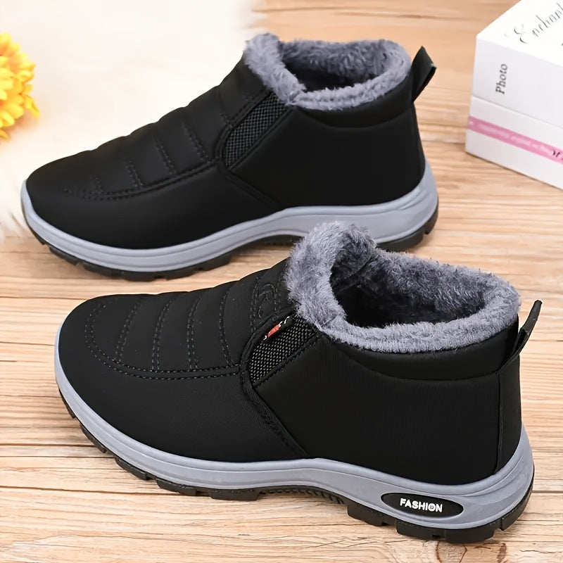 Ultra Warm Winter Boots for Men And Women - Thick Soled Boots, Polar Grade Cold And Warm Ankle Boots, High-Density Lining And Thermal Lock Technology, Solid Color Easy Design, Suitable for Outdoor Hiking, Casual Wear, Hiking Boots, Hiking Shoes