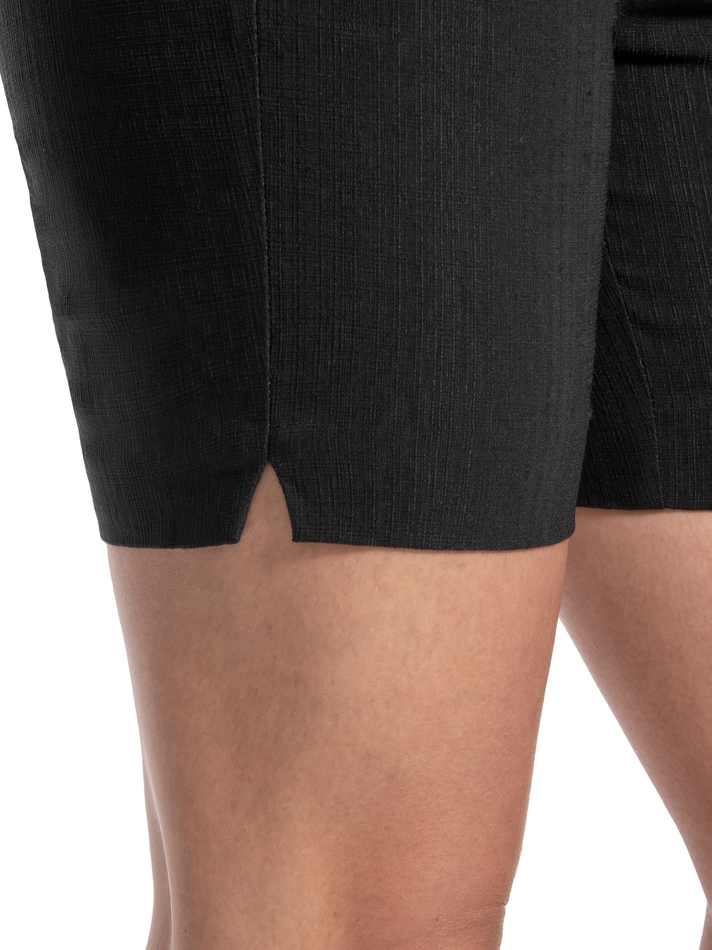 High-Waisted Stretchy Office And Casual Summer Shorts for Women Featuring Front Pockets